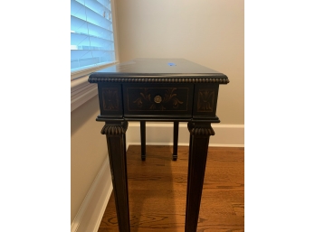 Bombay Company Black Two Drawer Side Table 33' L X 13.5' W X 30 1/4' H