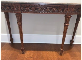 Stone Topped Console 33'h X 55'