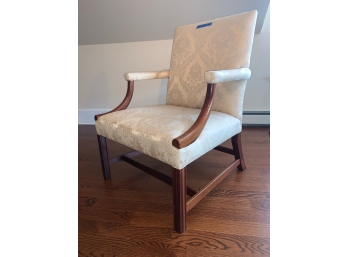 Ivory Upholstered Arm Chair 28 L X 28.5' W X 38'h