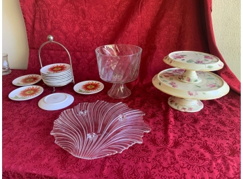 Misc Serving Pieces - Cake Stands, Glassware, Plates