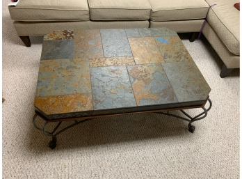 Cocktail Table - Stone Top 50' X 38' X 18 1/2'