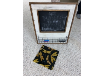 Chalk Board & Decorative Item