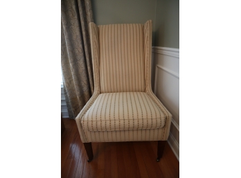 Pair Of Upholstered High Back Chairs - 41' H