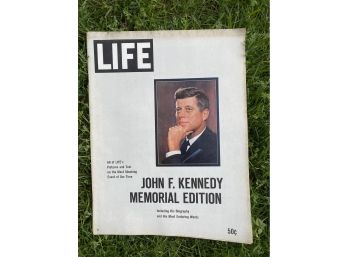 LIFE Magazine John F Kennedy Memorial Edition Biography Enduring Words  Vintage Magazine Historical USA