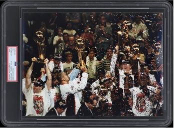 1997 Type I Photo - Michael Jordan 1997 NBA Finals Championship - PSA/DNA