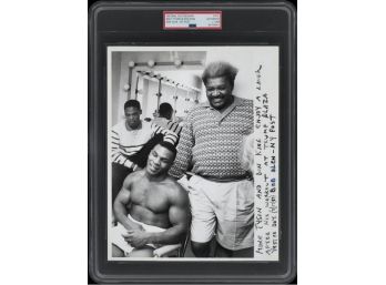 1989 Type I Photo - Mike Tyson Laughing In Locker Room With Don King - PSA/DNA