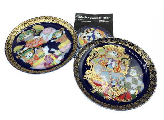 Vintage Pair Of Rosenthal Aladin Sammel-Teller Porcelain Collectors Plates