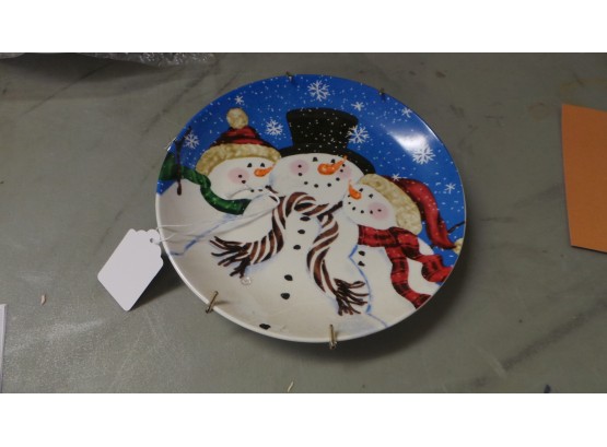 Snowman Plate
