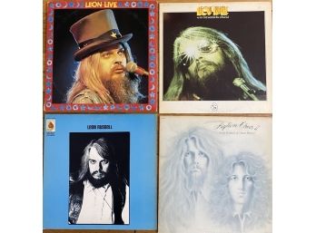 LOT OF 4 LEON RUSSELL VINYL RECORDS IN VG OR BETTER CONDITION