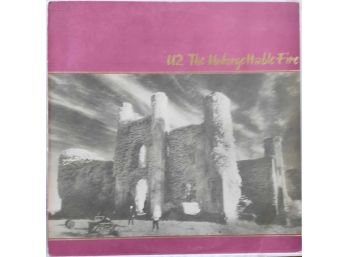 1984 RELEASE U2 THE UNFORGETTABLE FIRE VINYL RECORD 90231-1 ISLAND RECORDS
