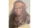 Native American Print In Board 10 X 8