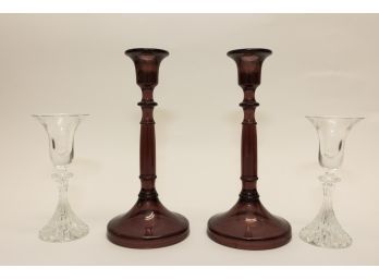 Two Pairs of candlesticks