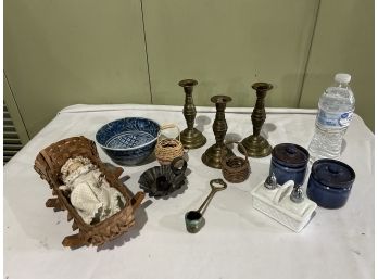 Miscellaneous Lot Candle Sticks And More