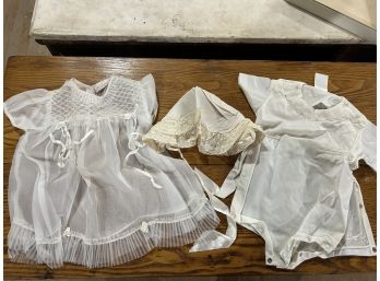 3 Pieces Of Vintage Baby Clothes