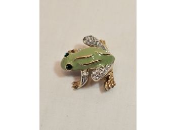 Vintage A&s Frog Brooch