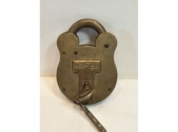 Antique Padlock With Key