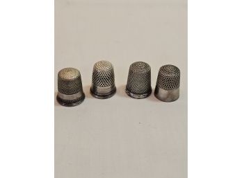 4 Sterling Thimbles