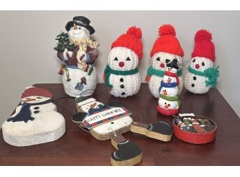 Christmas Decor Snowmen Lot