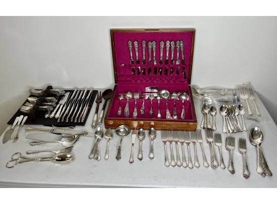 Three Sets Of Mixed Silver Plate Flatware Including Reed & Barton