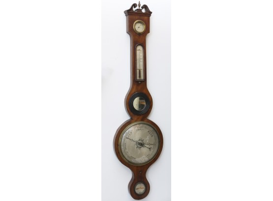 Mid 19th Century English Mahogany Barometer