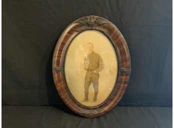 Military Photo In Wood Frame