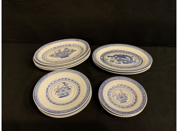 Rice Pattern Tableware 10 Pieces