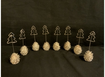 Set Of 8 Holiday Tree Place Setting Holders