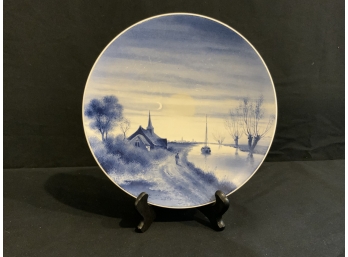Scenic Blue Delft Plate