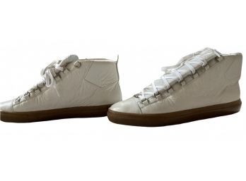 Balenciaga Arena Sneakers High Size 47 White