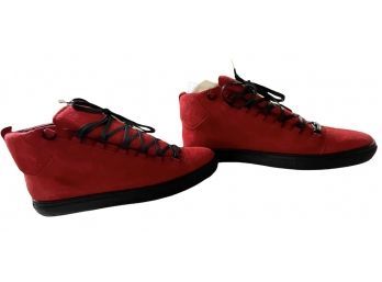 Balenciaga Mens Shoes Arena High Red  Size 47
