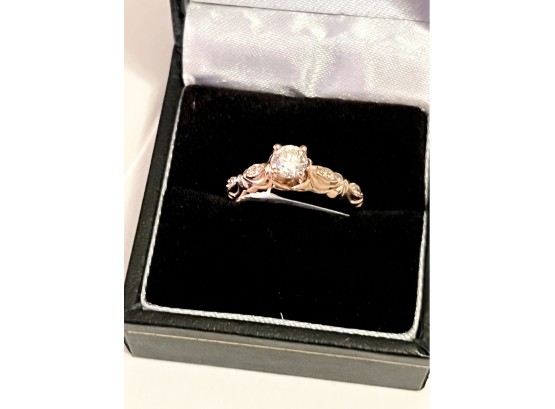 Rose Gold .06 Carats  Grams  Wedding Ring Appraised 6,350
